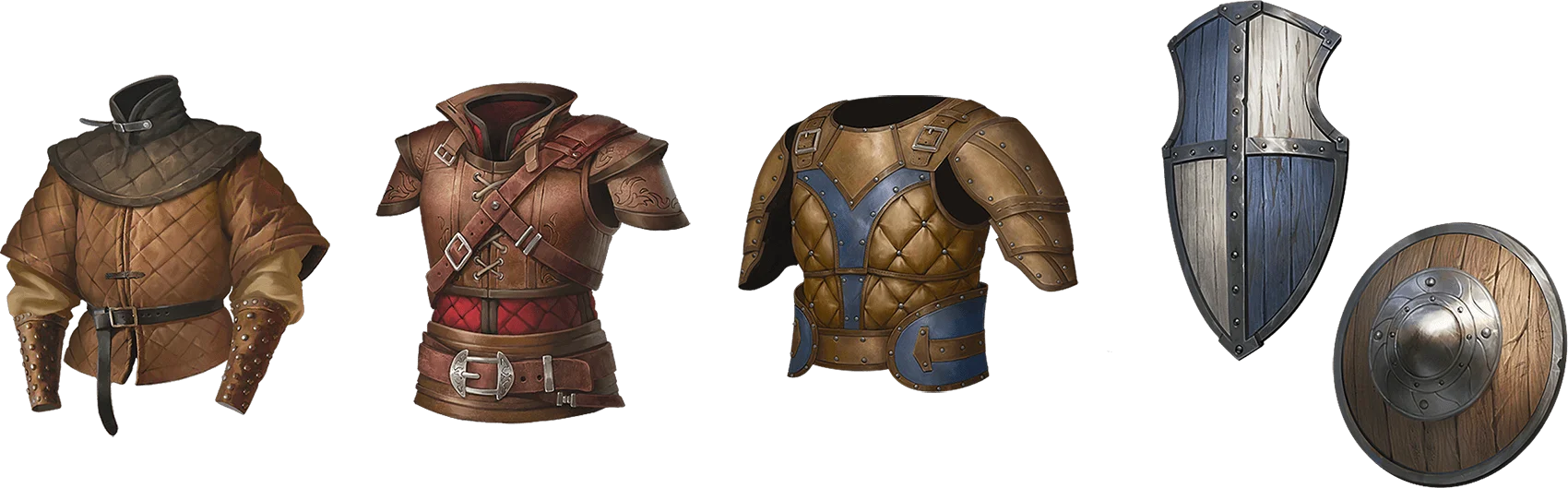 Light Armor and Shields