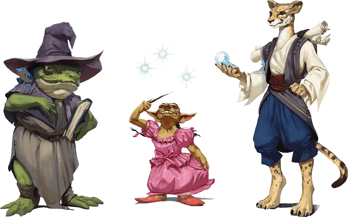 Spellcasters, Left to Righ...