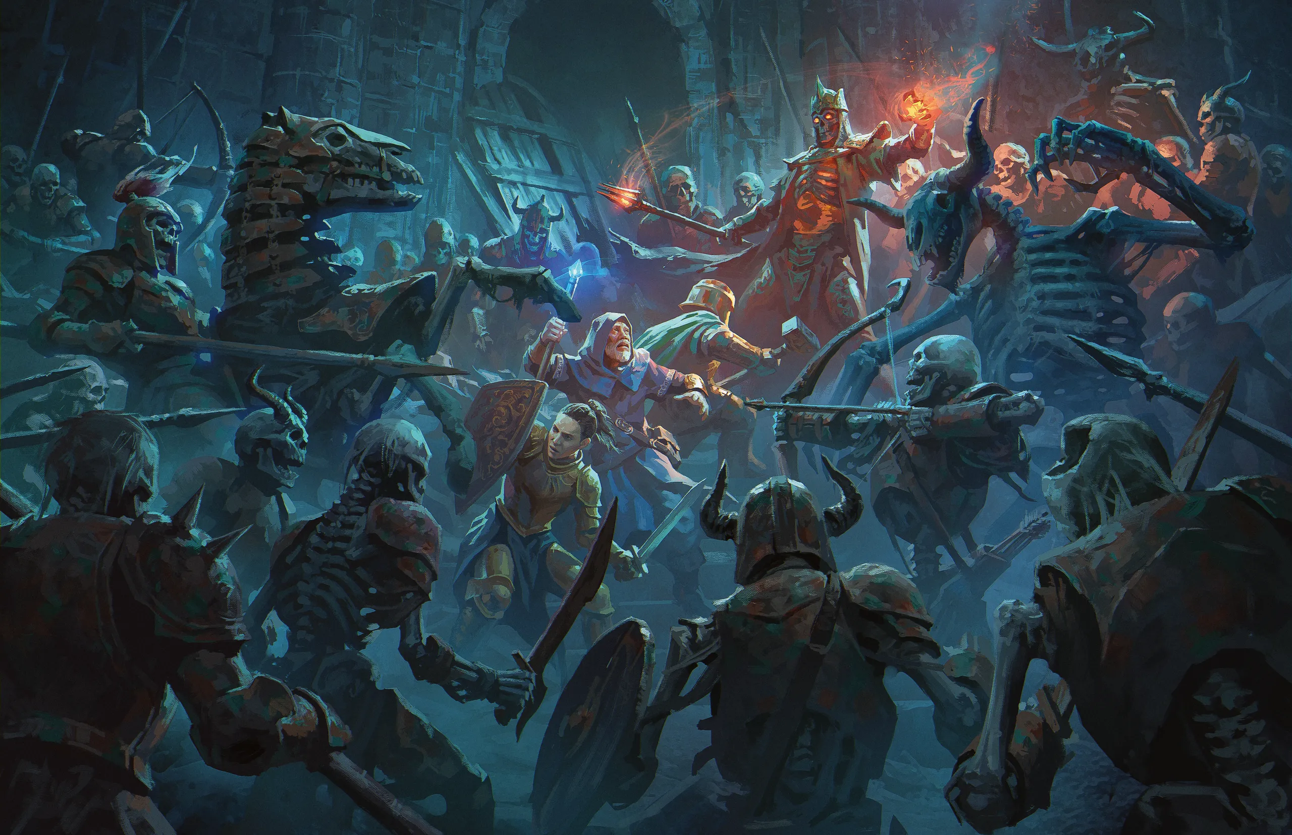 Adventurers face an onslau...